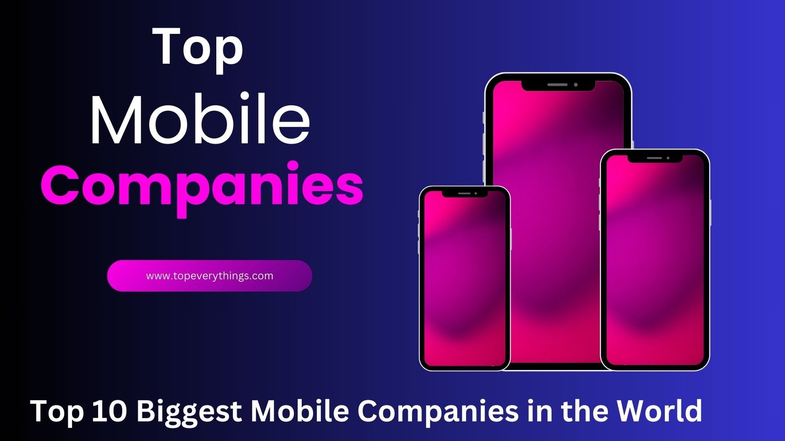 Unveiling the Power Players: Top 10 Biggest Mobile Companies in the World